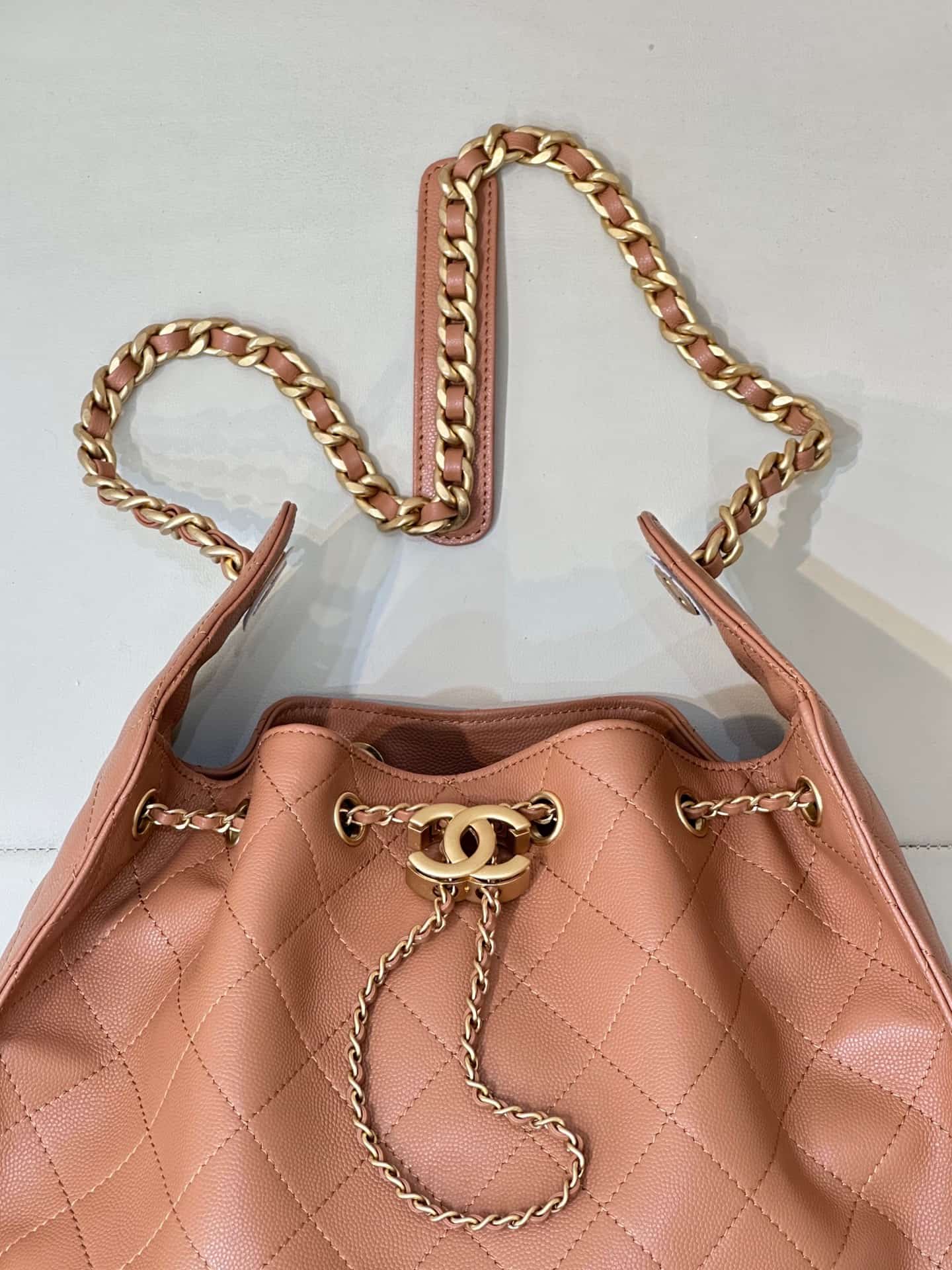 Chanel 25 Medium Hobo handbag AS5311 Grained Calfskin & Gold-tone Metal Brown TOP