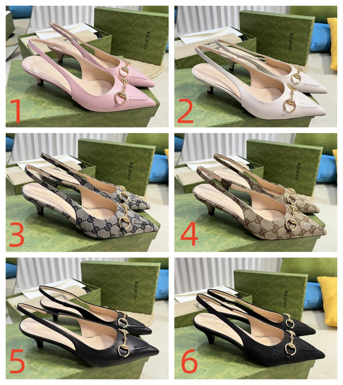 Gucci Horsebit Slingback Pump Shoes Women