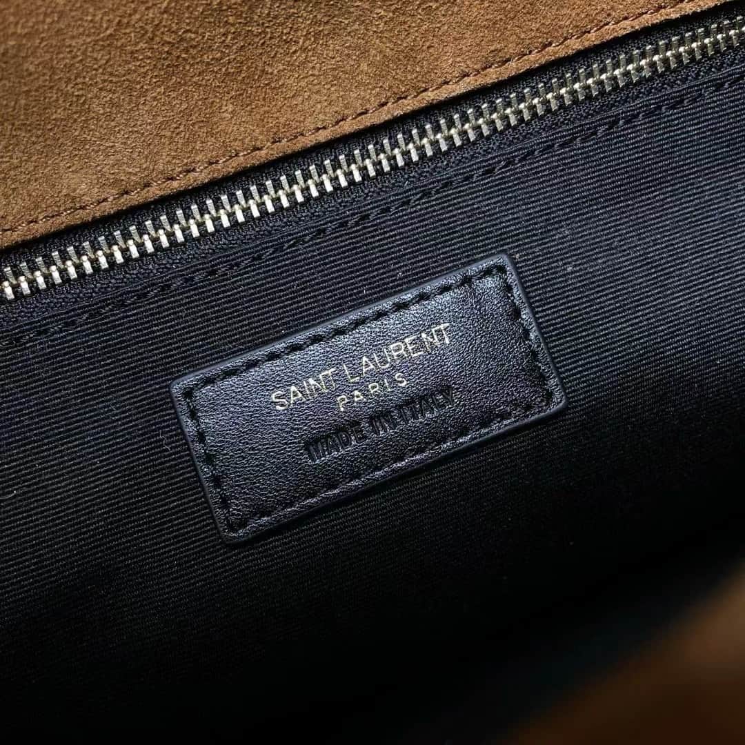 PUFFER SMALL in suede 577476 CINNAMON High