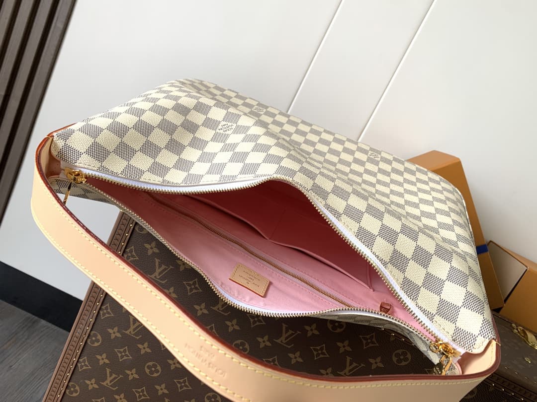 Louis Vuitton Slouchy MM Damier Azur Coated canvas N00126 High