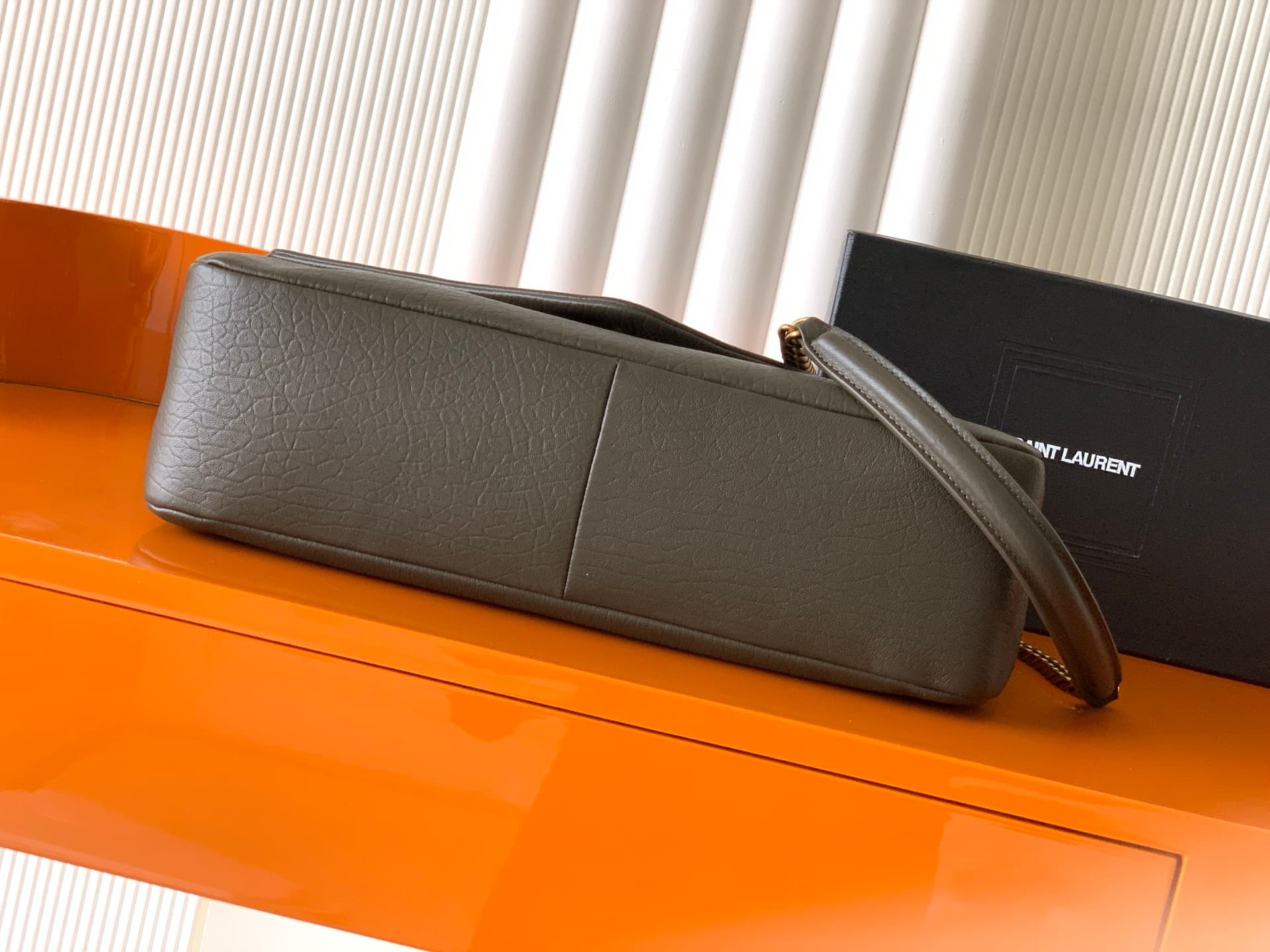 Calypso large in grained lambskin 777399 IN LIGHT MUSK High