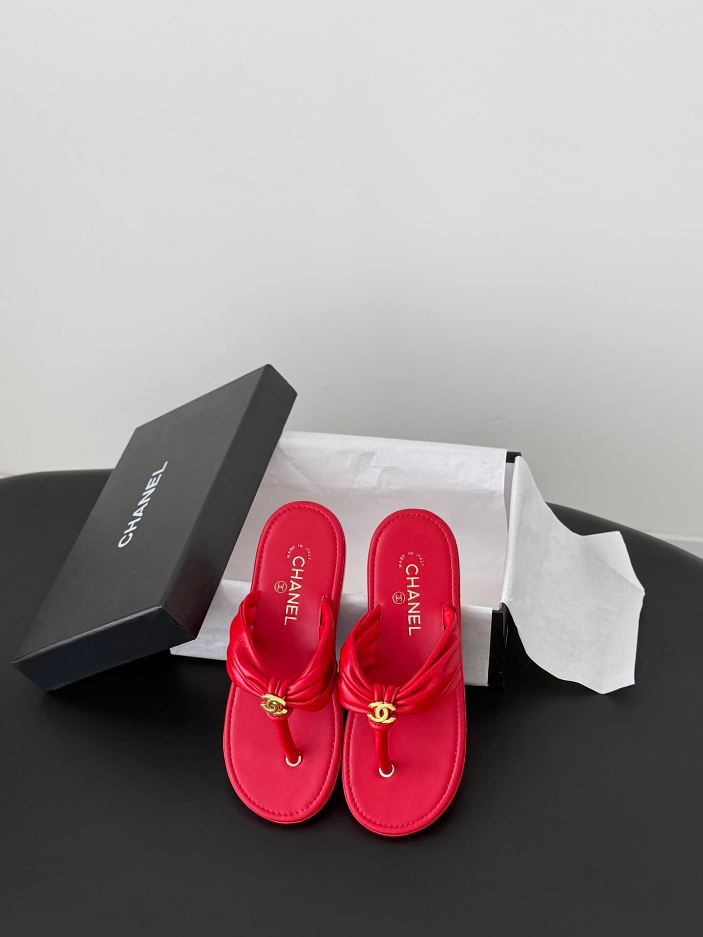 Chanel Coco Beach thong sandals