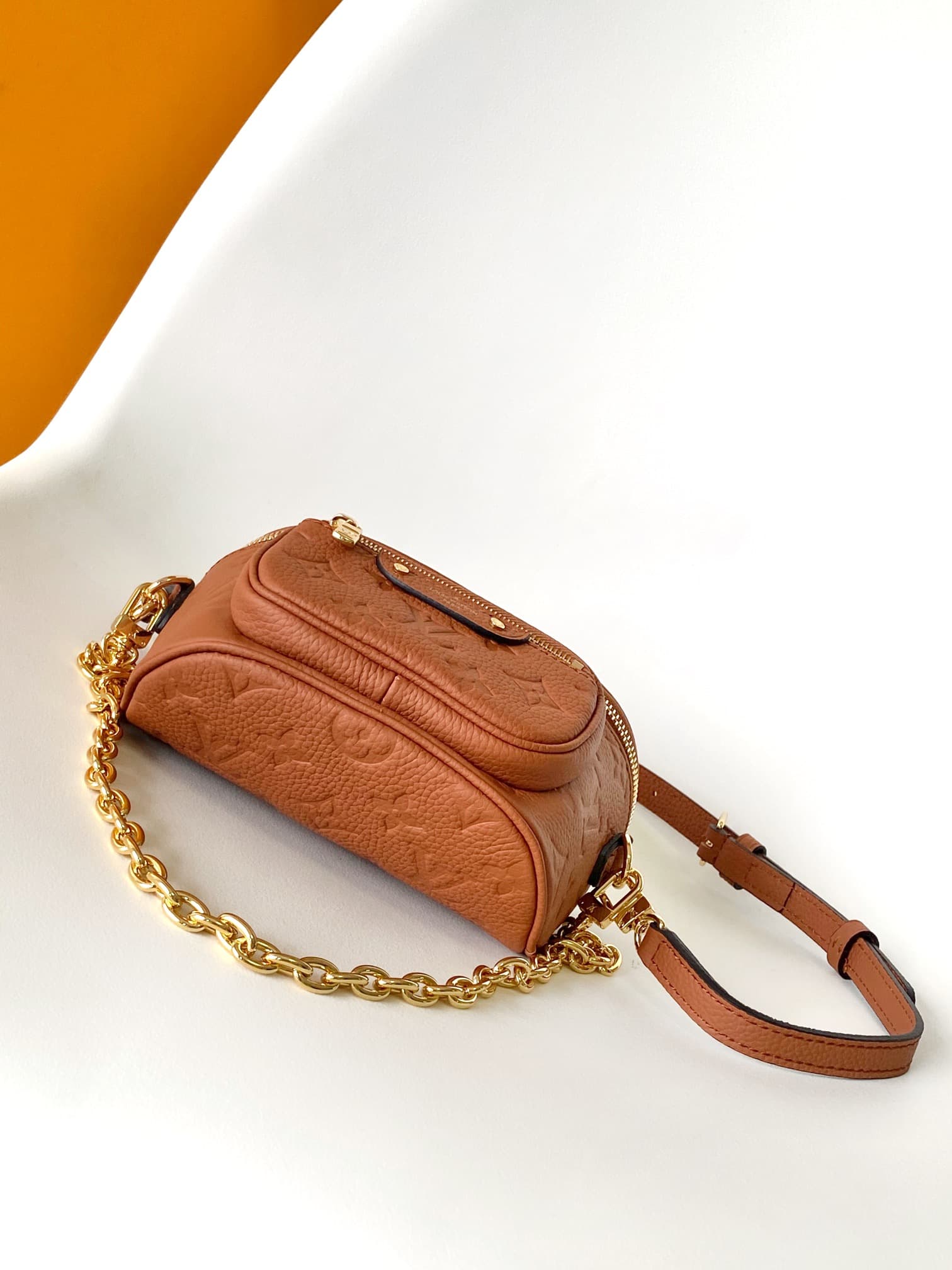 Louis Vuitton Mini Bumbag Cognac Monogram Empreinte Leather M12753 High