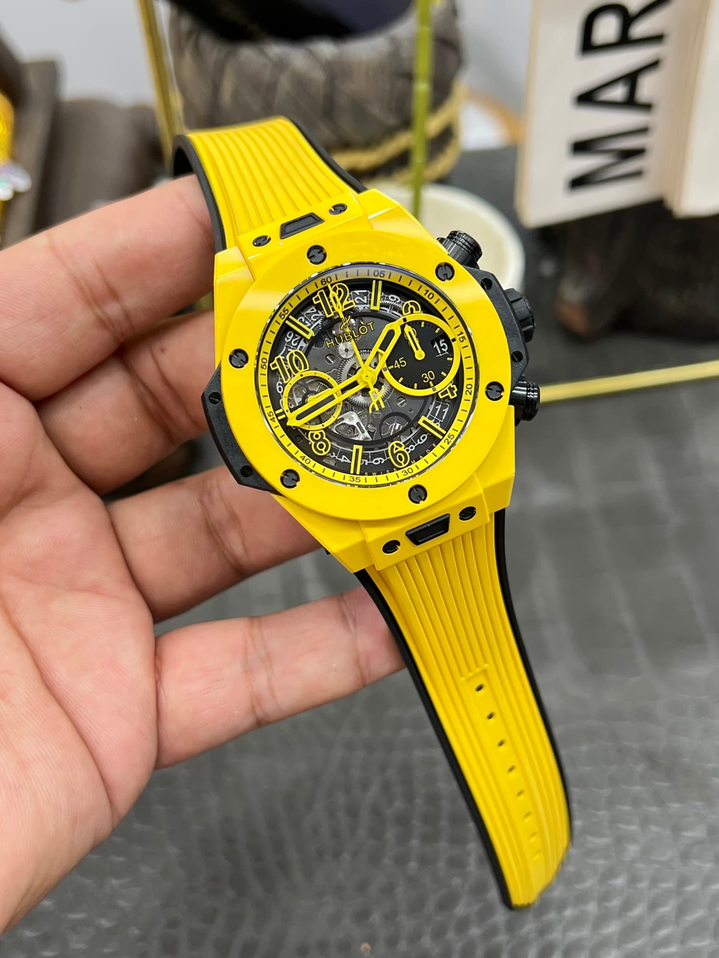 Hublot Big Bang Unico Yellow Magic Watch TOP