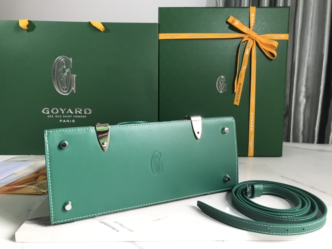 Saïgon PM Bag Goyardine Canvas & Clamecy Cowhide Green High