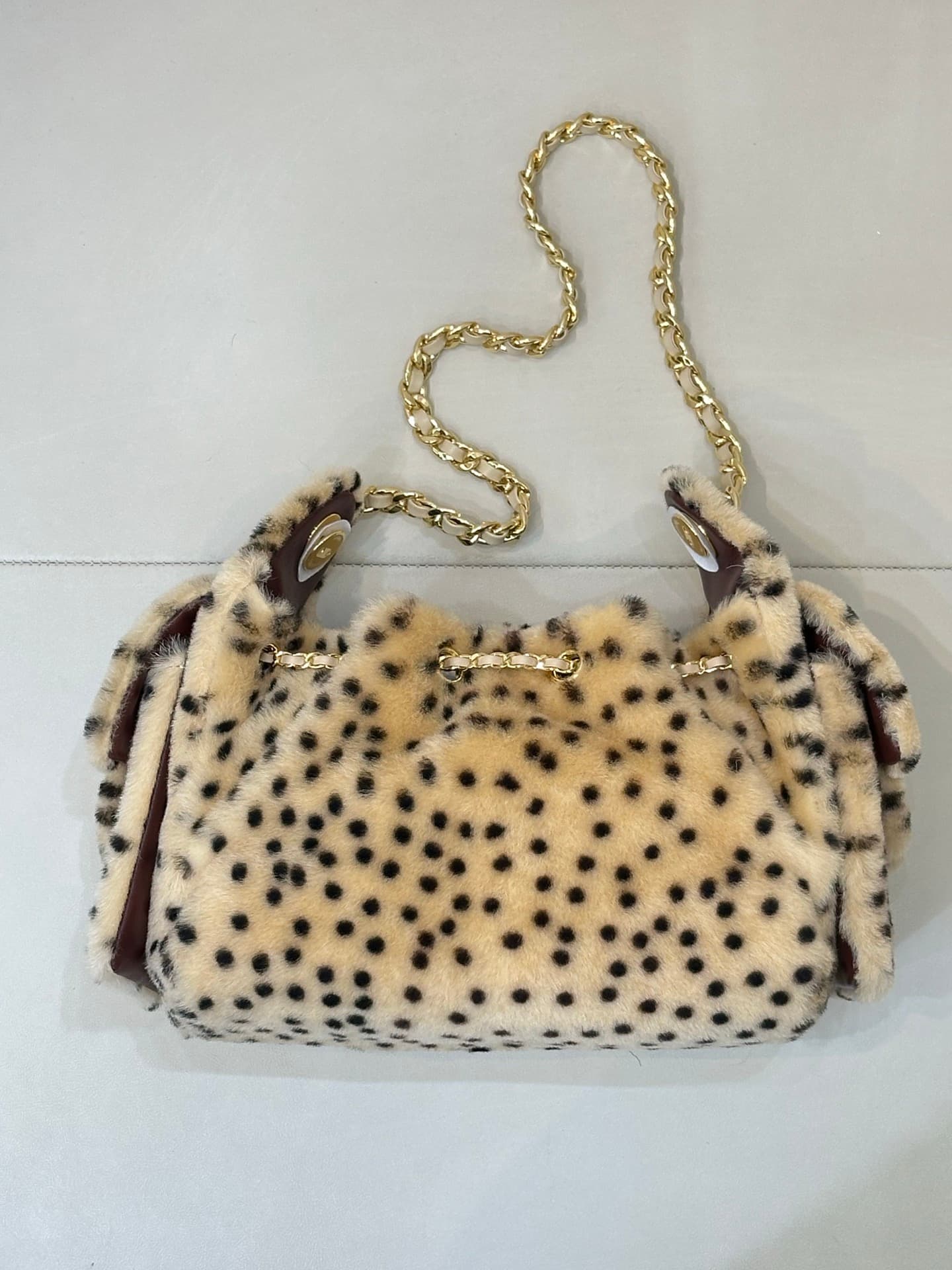 Chanel 25 Mini Hobo handbag AS5631 Lambskin & Gold-Tone Metal Light Beige & Black TOP