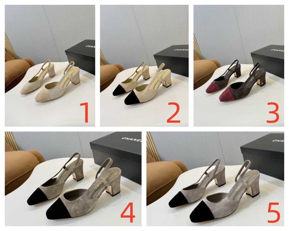 Chanel Slingback Pumps Medium Women