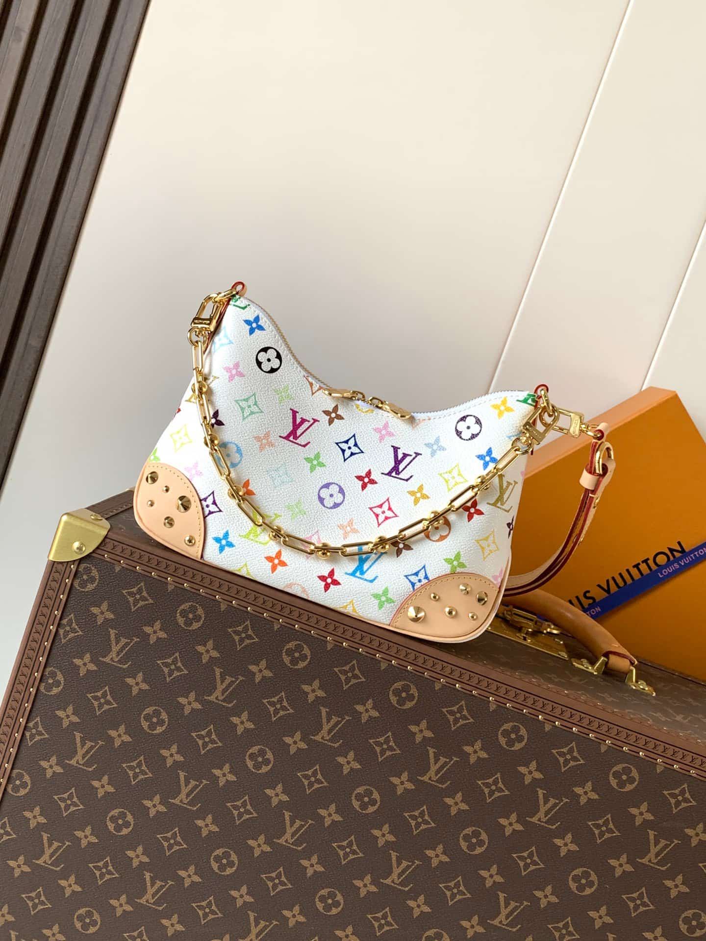 Louis Vuitton x TM Boulogne PM Multicolor/White Coated canvas M27790 High