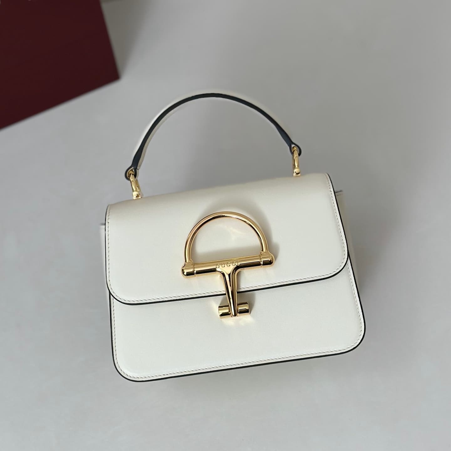Gucci Siena small top handle bag 855536 White High