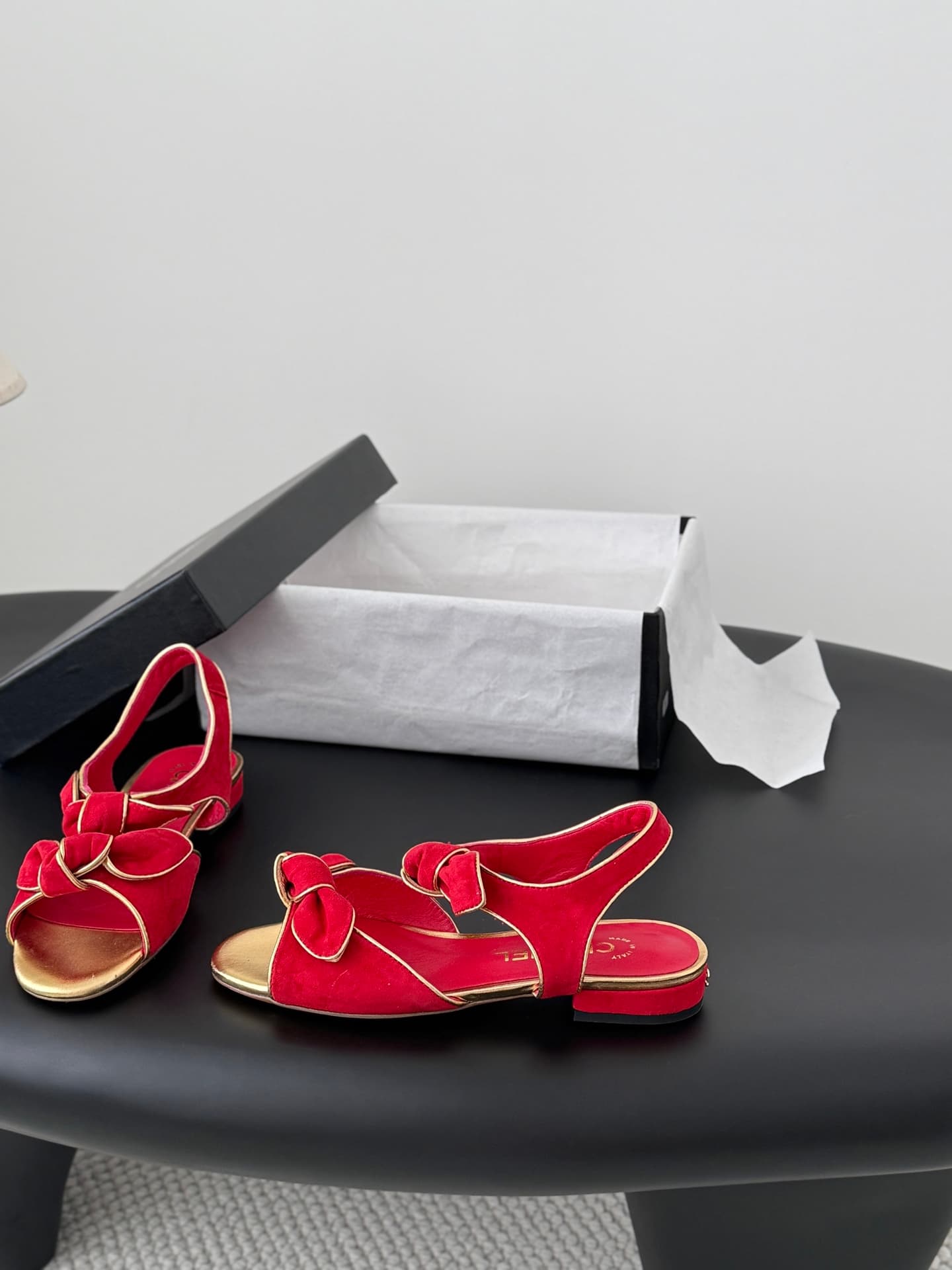 Chanel Bow Sandal Shoes  Women