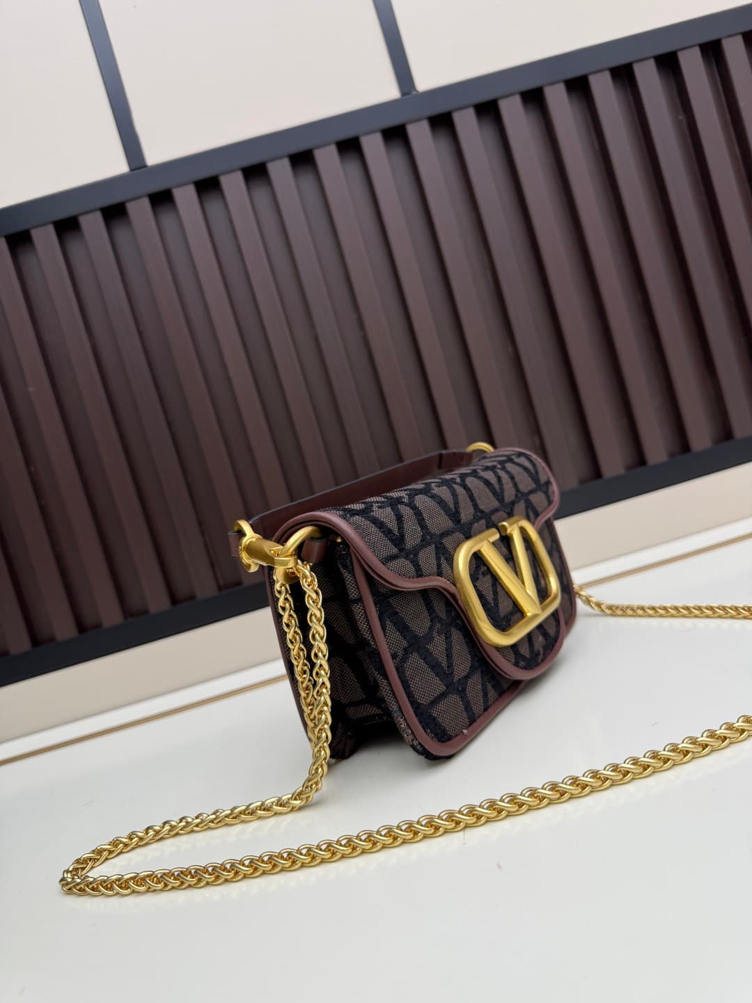 Valentino VLogo Garavani Loco Small Shoulder Bag in Toile Iconographe High