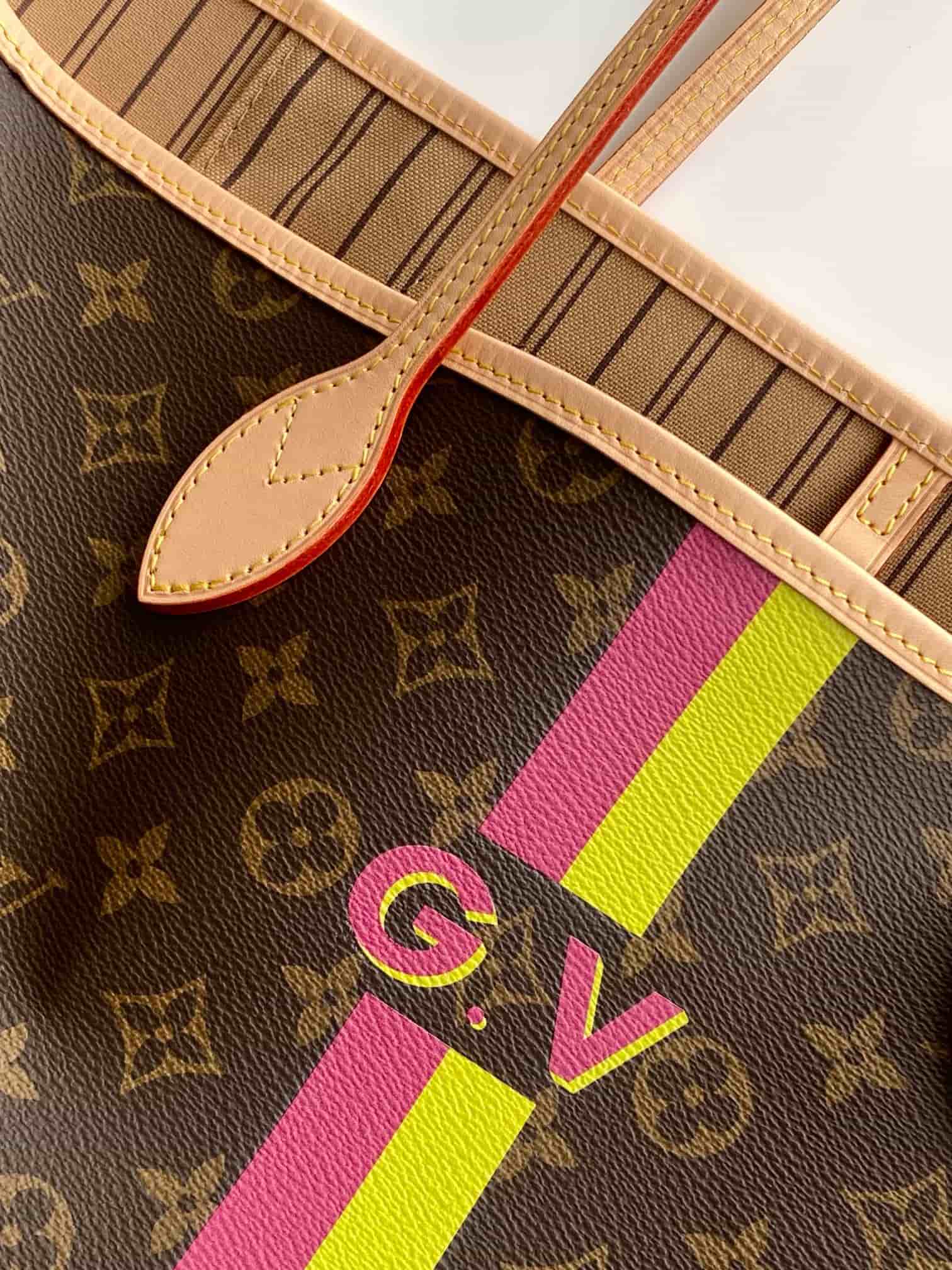 Louis Vuitton Neverfull GM Mon Monogram Beige canvas P01923 High