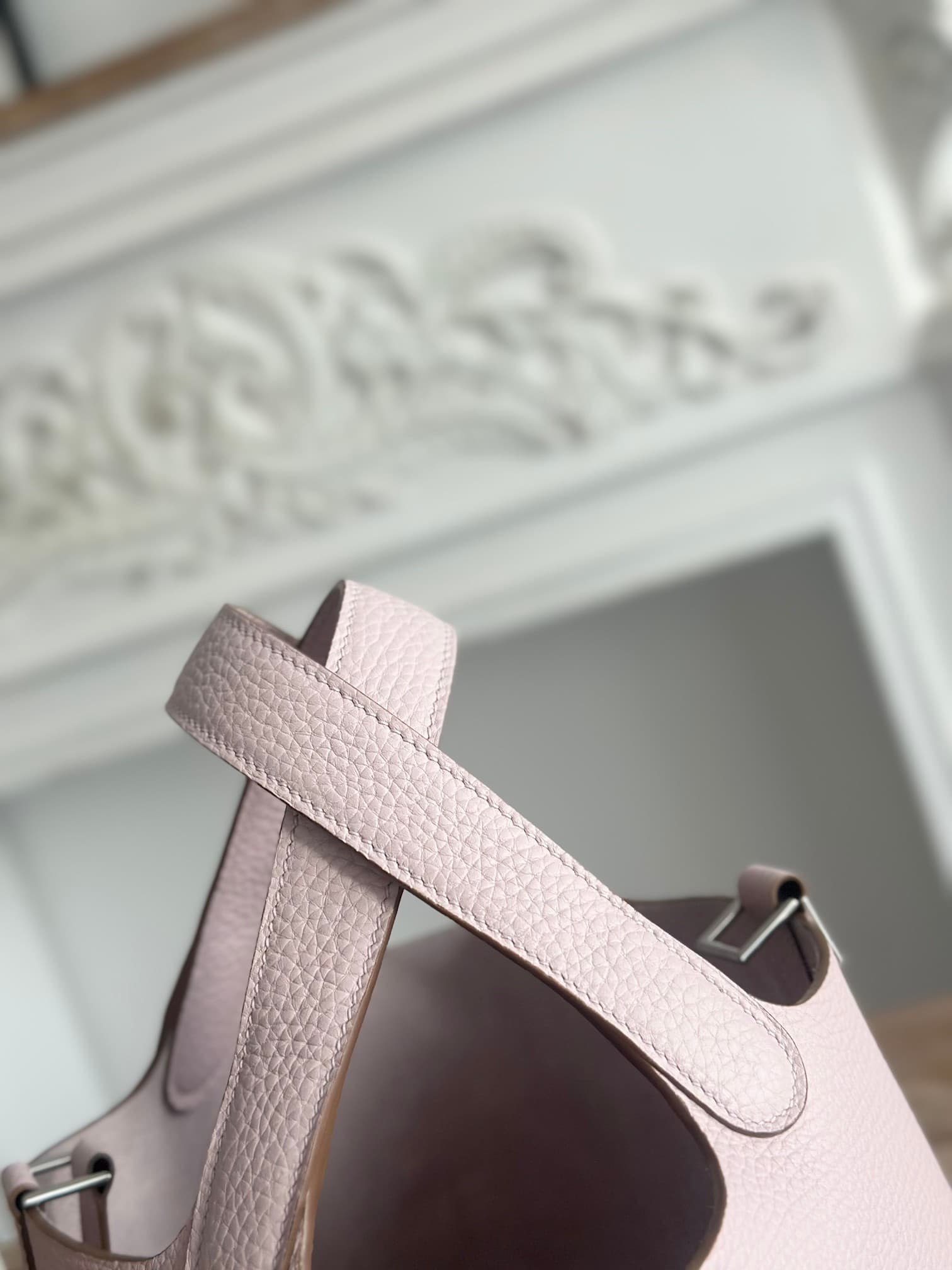 Hermès Picotin Lock 18 Bucket Bag TC Leather Silver Metal Rose Sakura Wax High