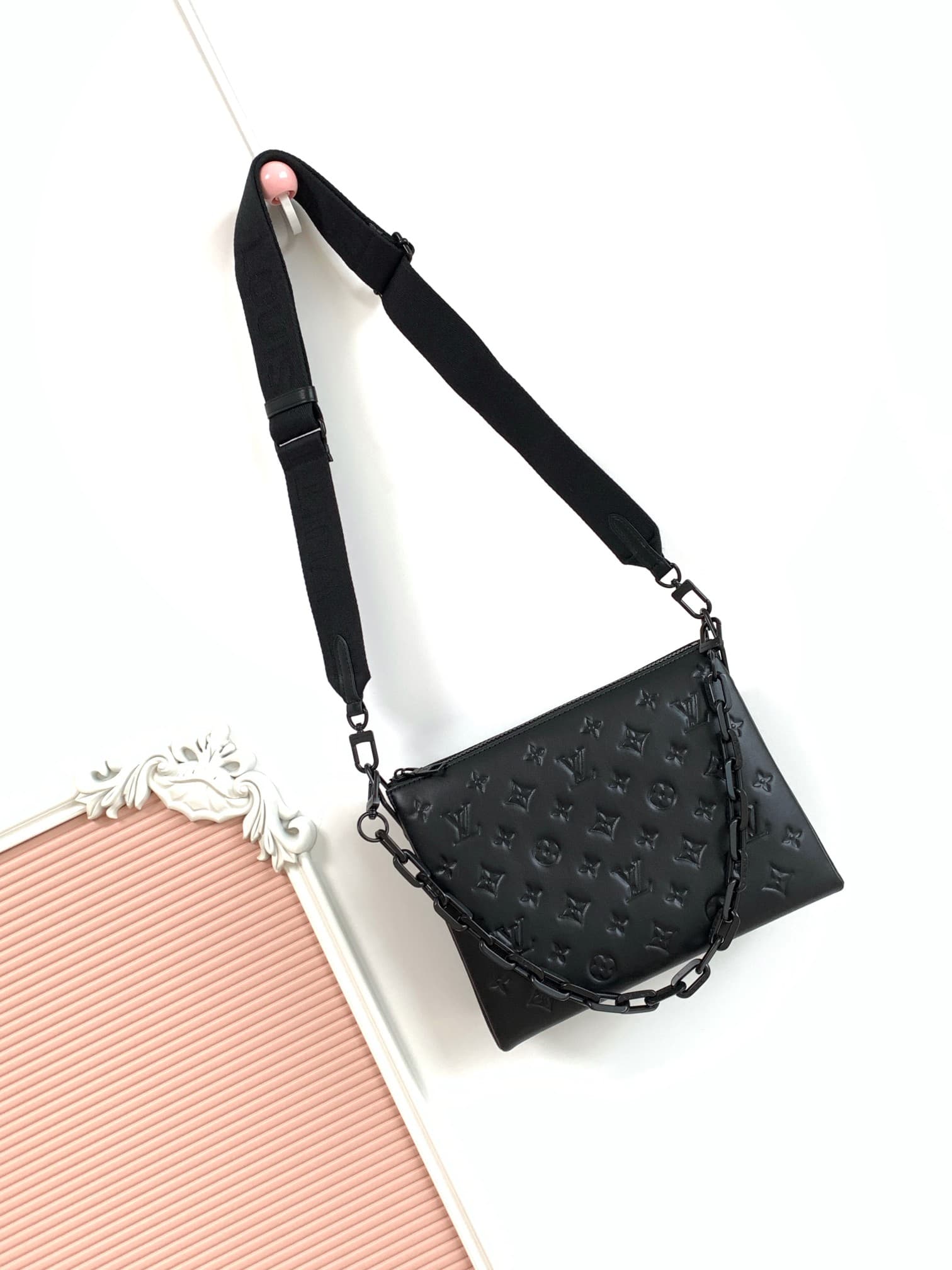 Louis Vuitton Coussin PM All Black Matte lamb leather M11370 High