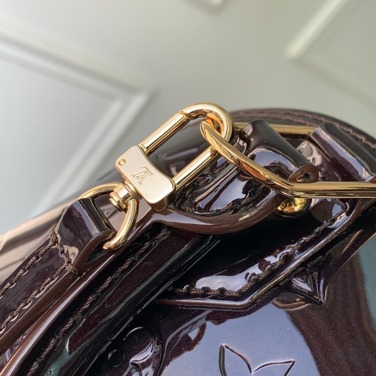 Louis Vuitton Alma BB Datewood Varnished cowhide leather M27172 High