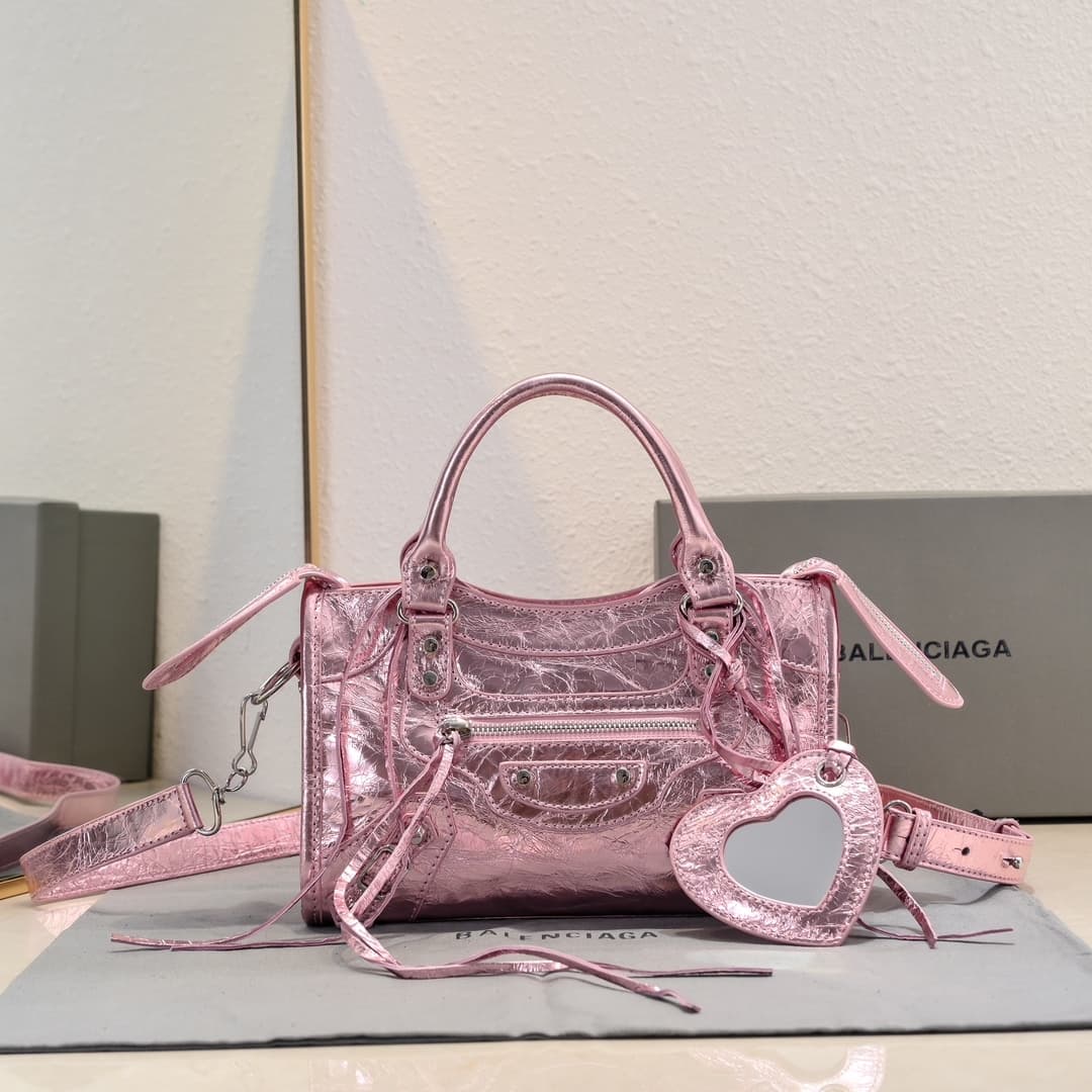 WOMEN'S LE CITY MINI BAG Lambskin & Silver Metal High