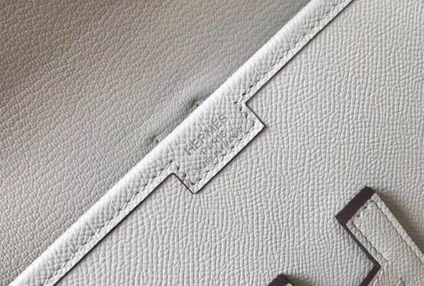 Hermes Jige Elan 29 Clutch Bag Epsom Leather WAX Tourterelle High