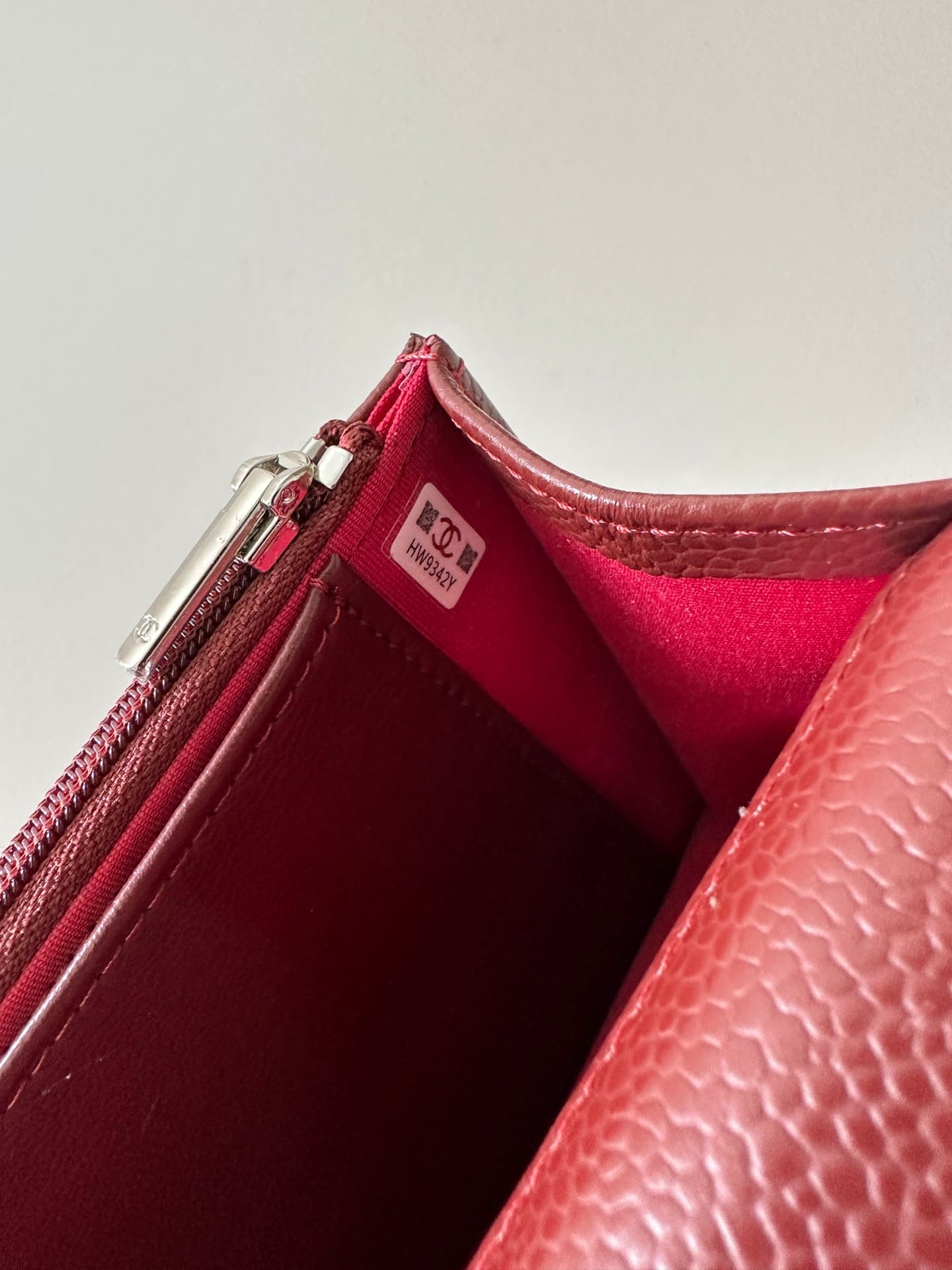 Chanel Classic Wallet on Chain Grained Shiny Calfskin & Silver-Tone Metal AP4241 Dark Brown High