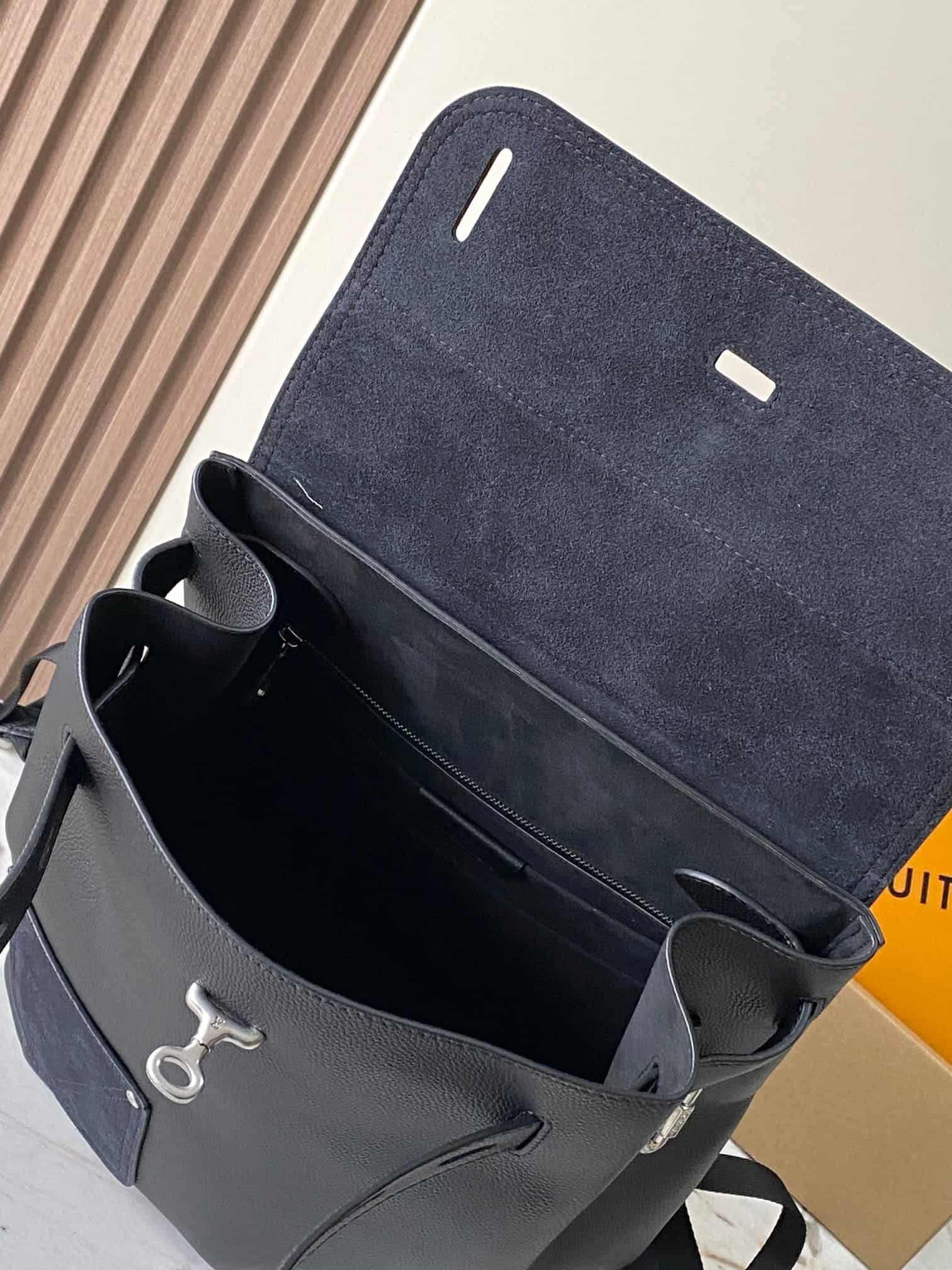 Louis Vuitton Steamer Backpack Black Touch calfskin leather M27063 TOP