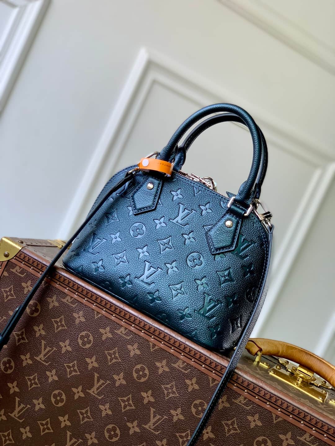Louis Vuitton Alma BB bag Monogram Empreinte M26686 Shimmery Ink High