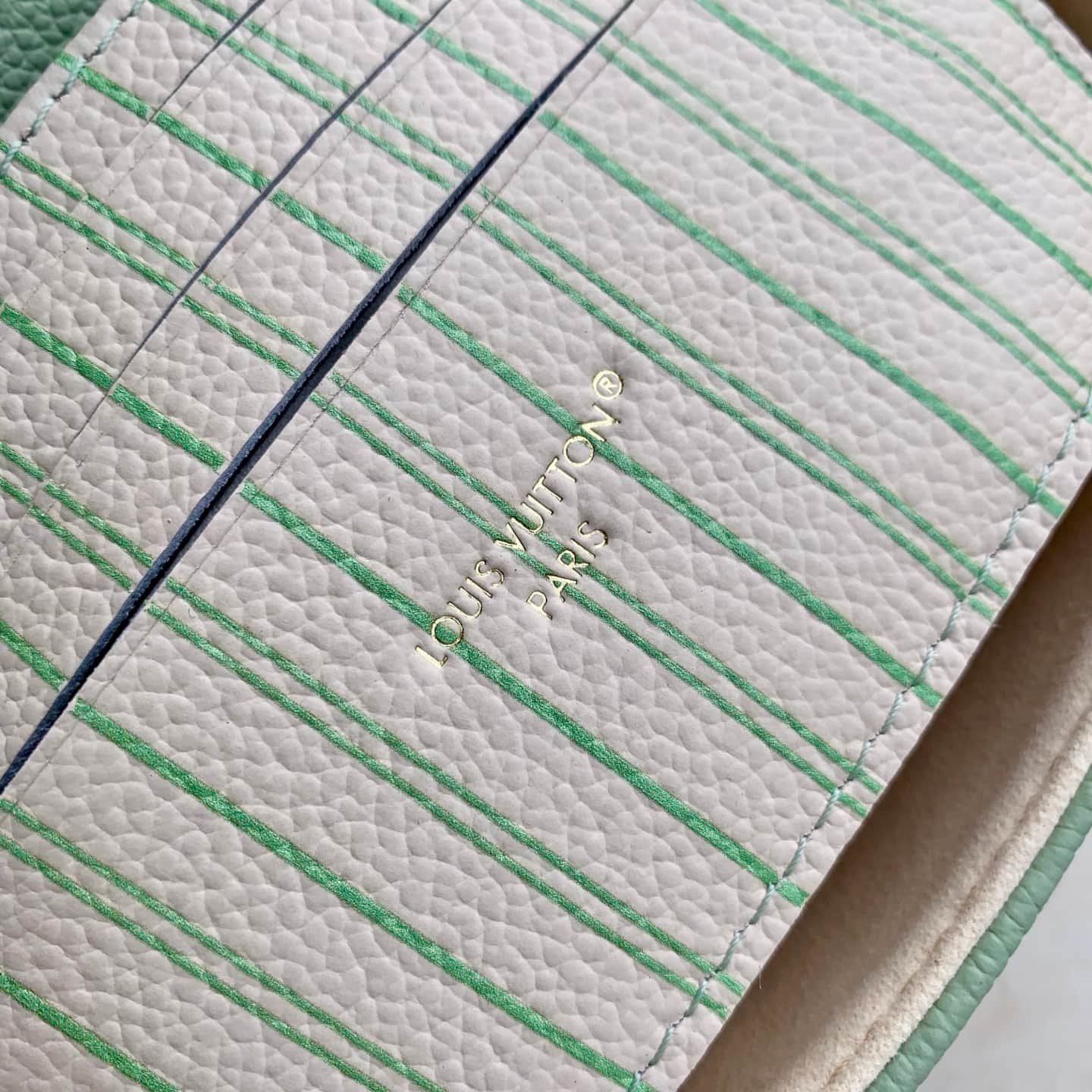 Louis Vuitton Nano Madeleine Minty/Lily White Cowhide leather M29785 High