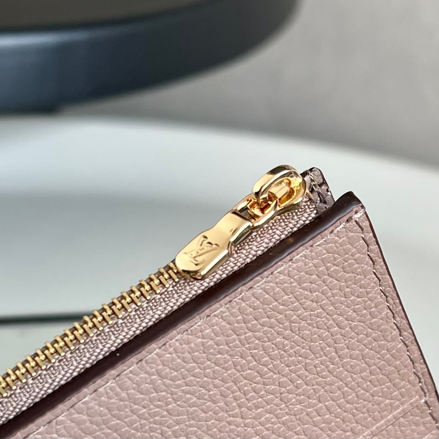 Louis Vuitton Zoé Wallet Tourterelle Gray Monogram Empreinte Leather M69800 Hgih