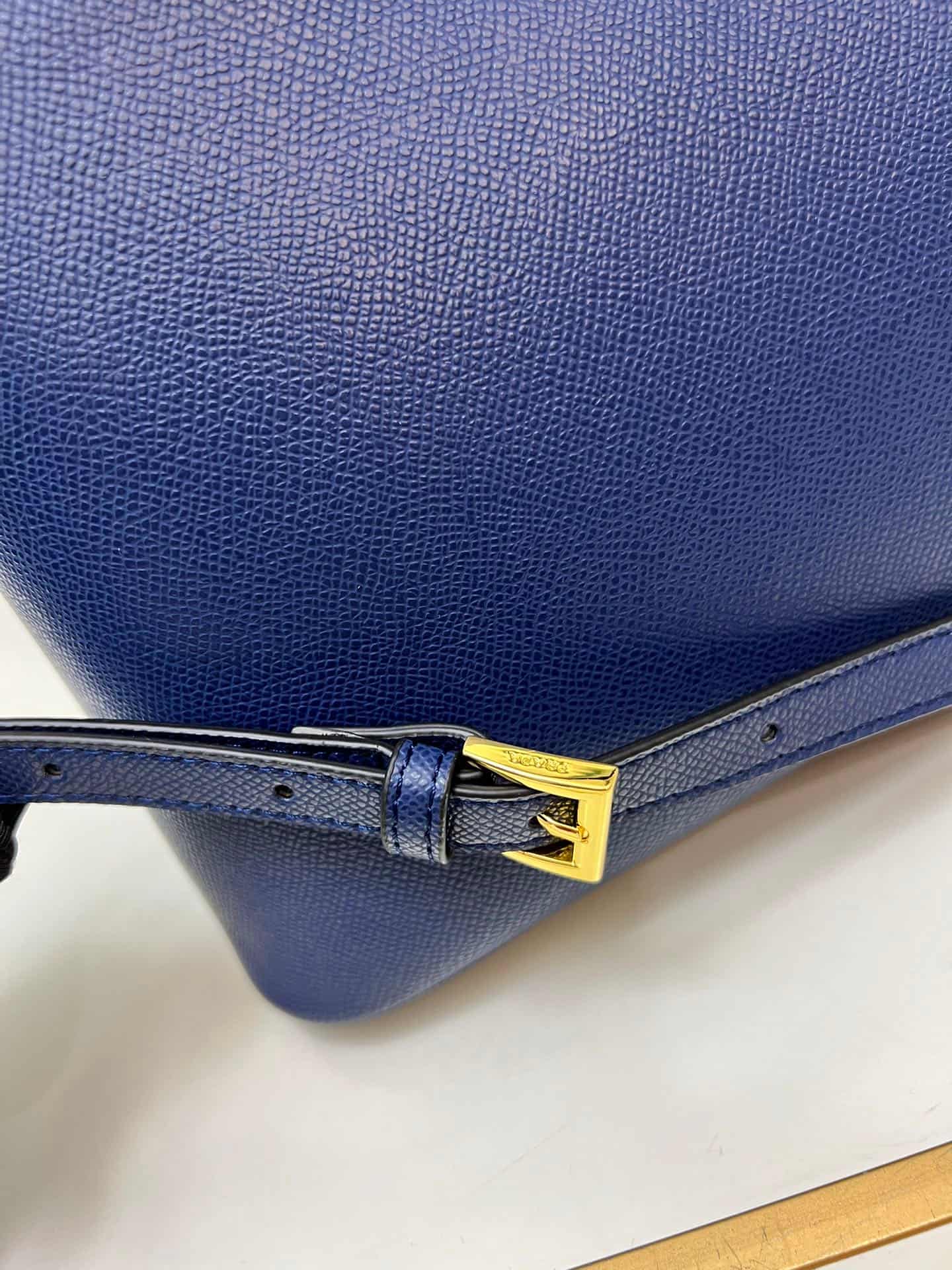 Prada Saffiano Leather Matinée Handbag Blue