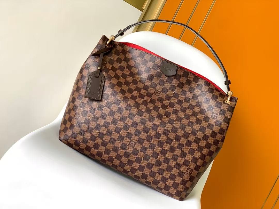 Louis Vuitton Graceful in Damier Ebene coated canvas High