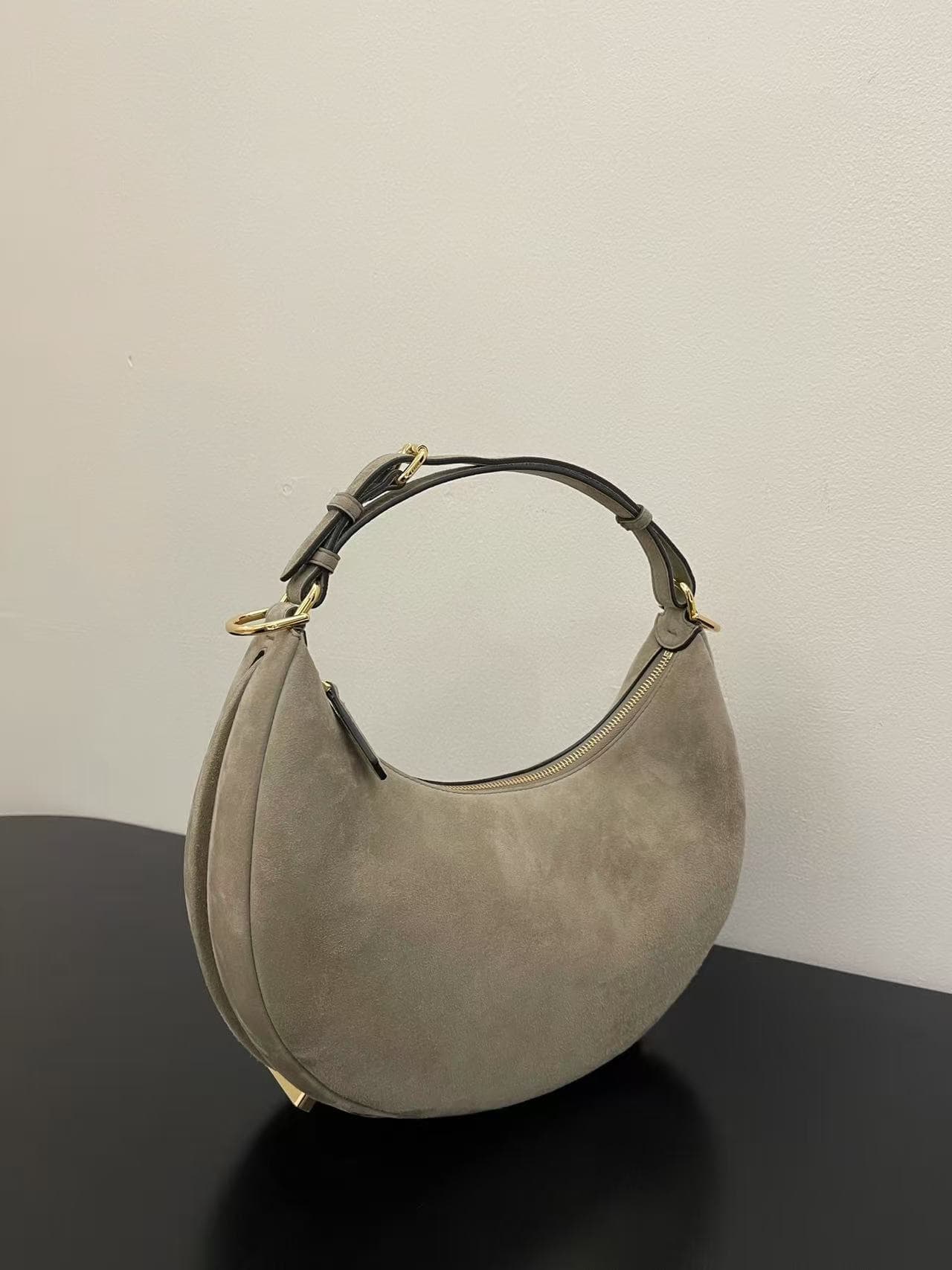 Fendigraphy Medium Suede Bag High