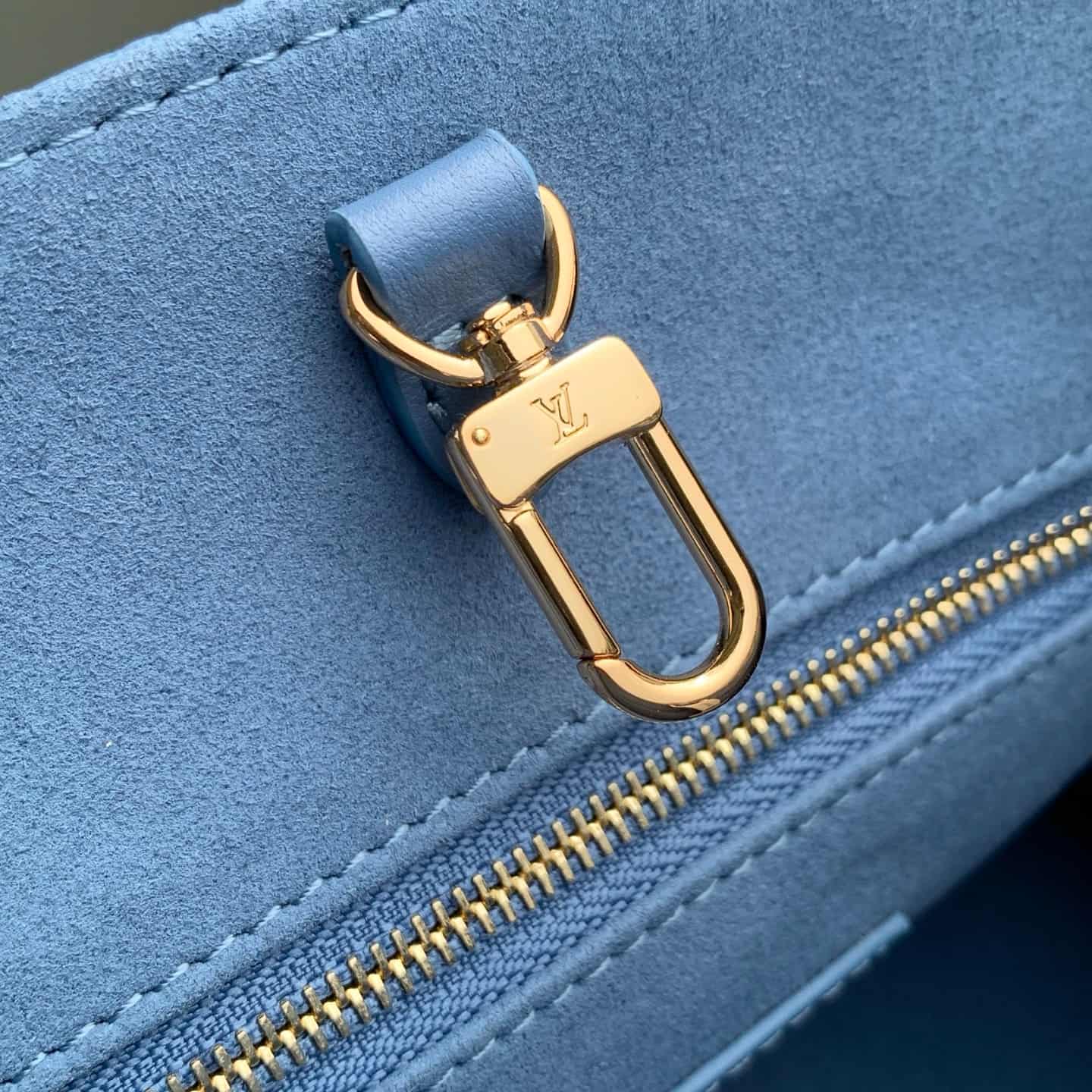 Louis Vuitton OnTheGo PM Blue Jean Cowhide leather M28181 High