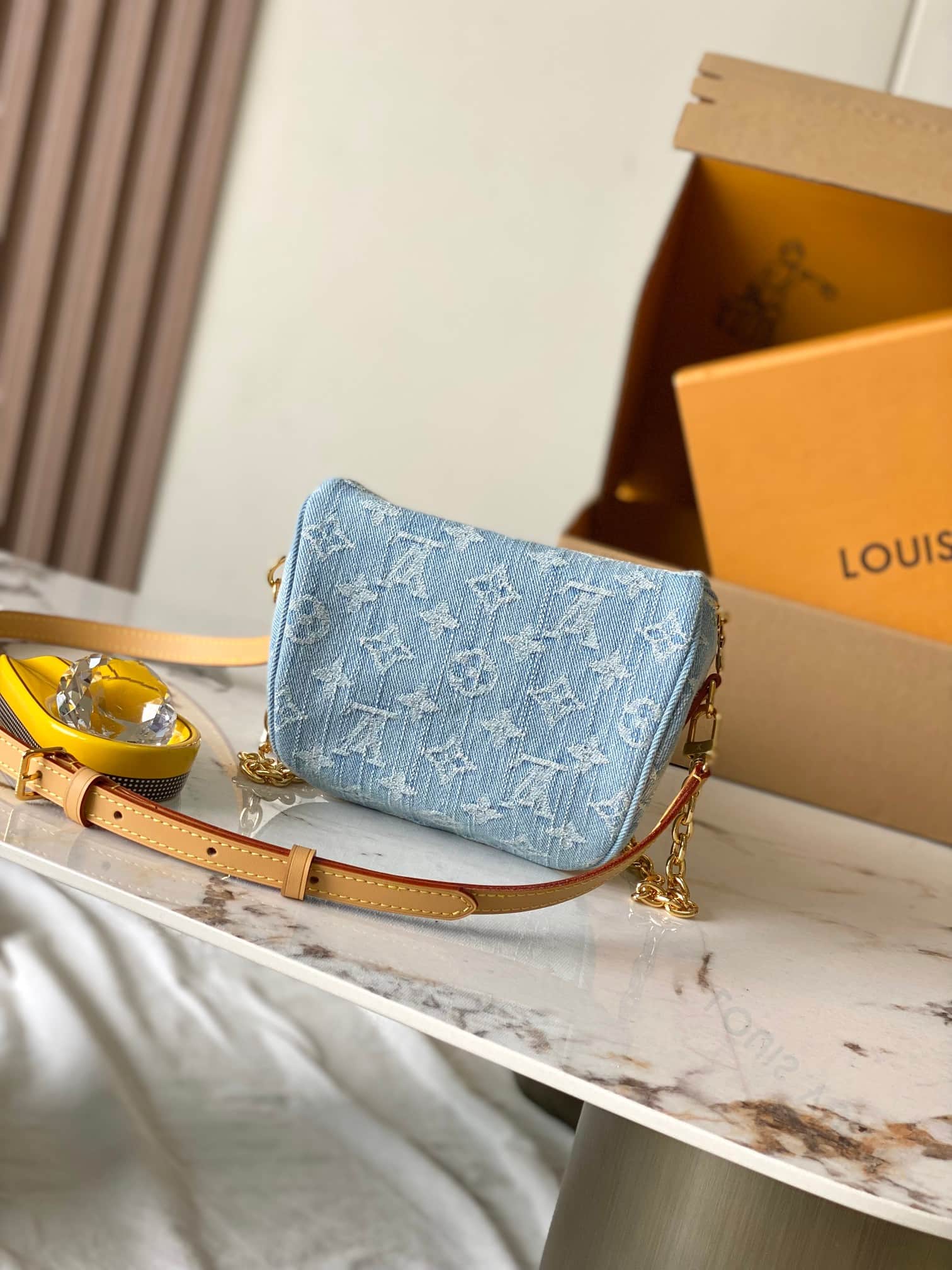 Louis Vuitton Mini Bumbag Sky Blue Monogram Denim M83353 TOP