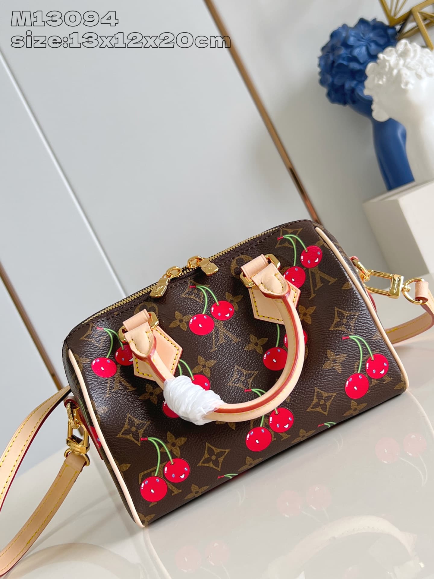 Louis Vuitton x Murakami Speedy Bandoulière 20 Monogram cherry coated canvas M13094 High