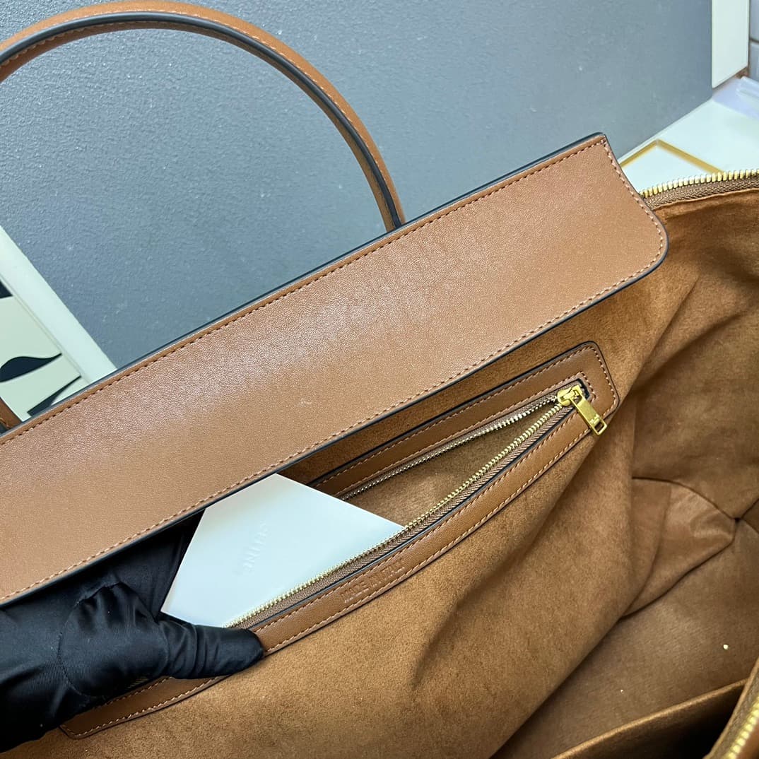Celine BIG SMILE LUGGAGE IN Natural Supple Calfskin GOLDEN TAN High