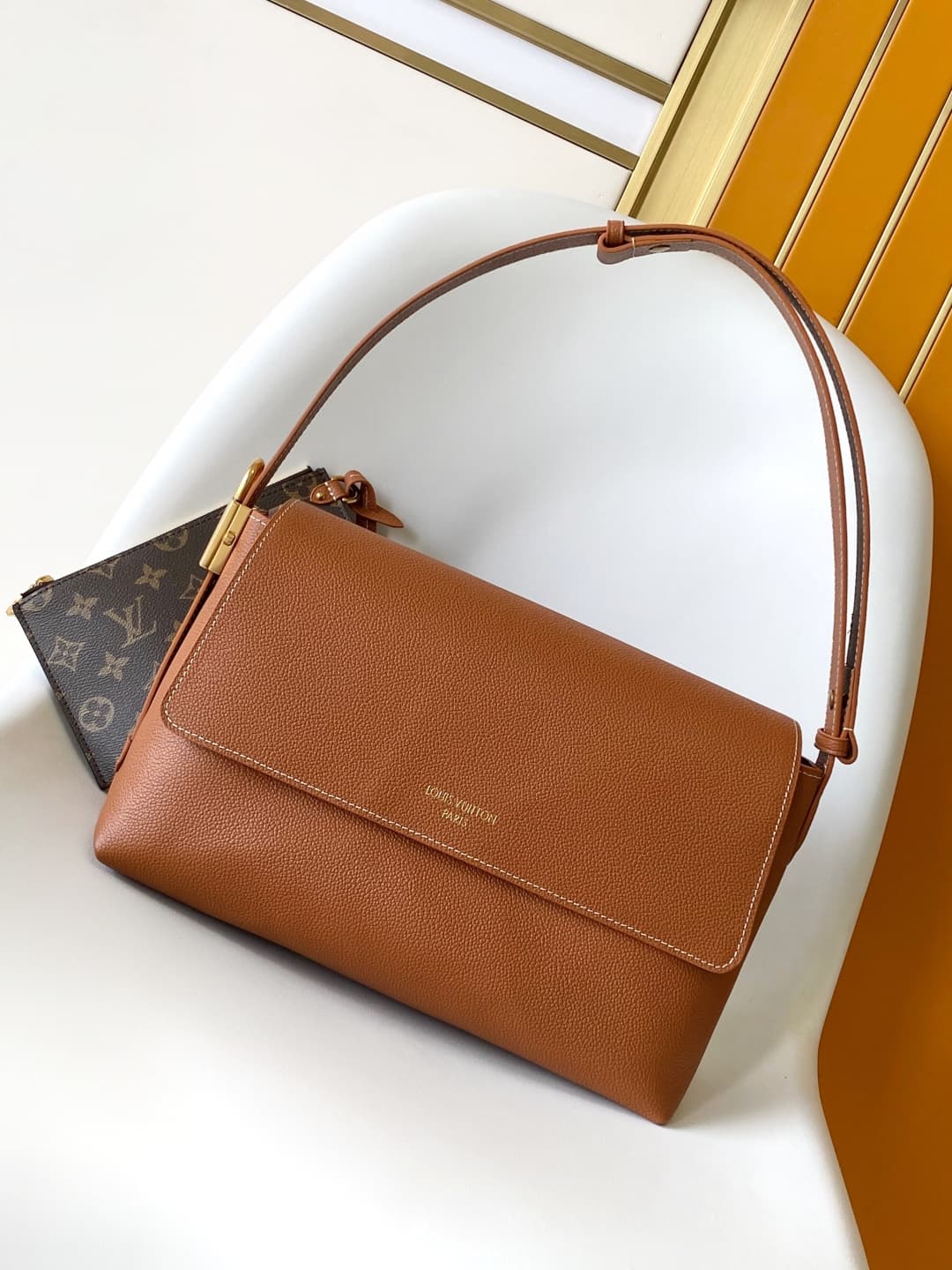 Louis Vuitton Low Key Messenger Cognac Brown Calfskin leather M13151 High
