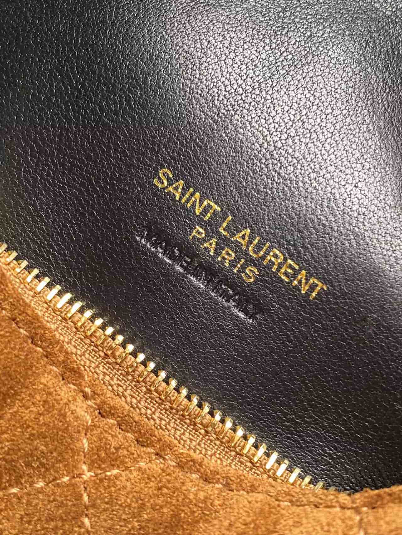 ICARINO in quilted suede CARAMEL COGNAC High