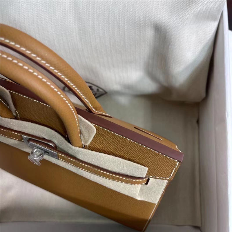 Hermes Birkin Sellier Bag 25/30cm Epsom Leather WAX Gold Silver-Metal High