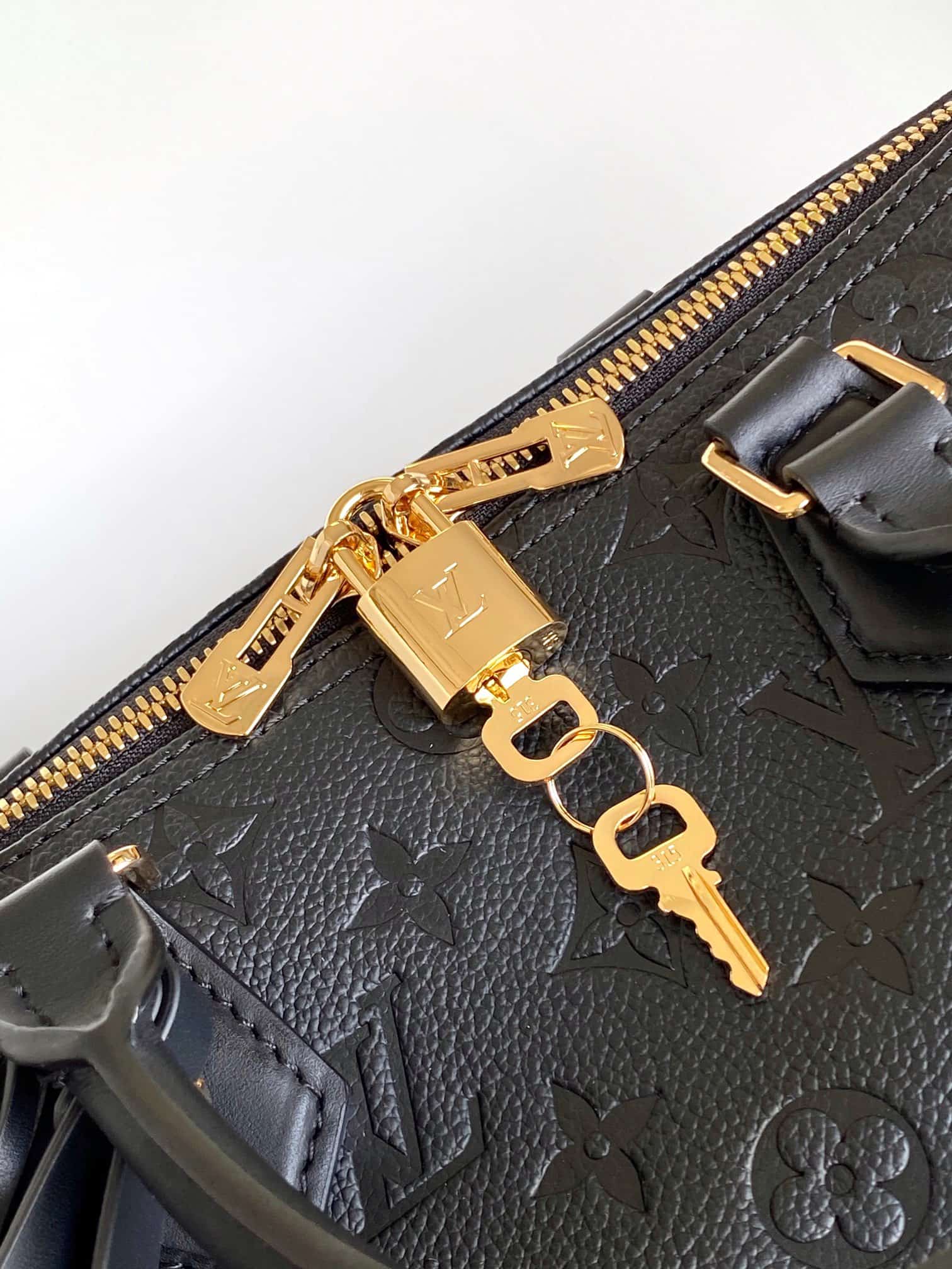 Louis Vuitton Speedy Soft 30 Monogram Empreinte Leather M47186 High