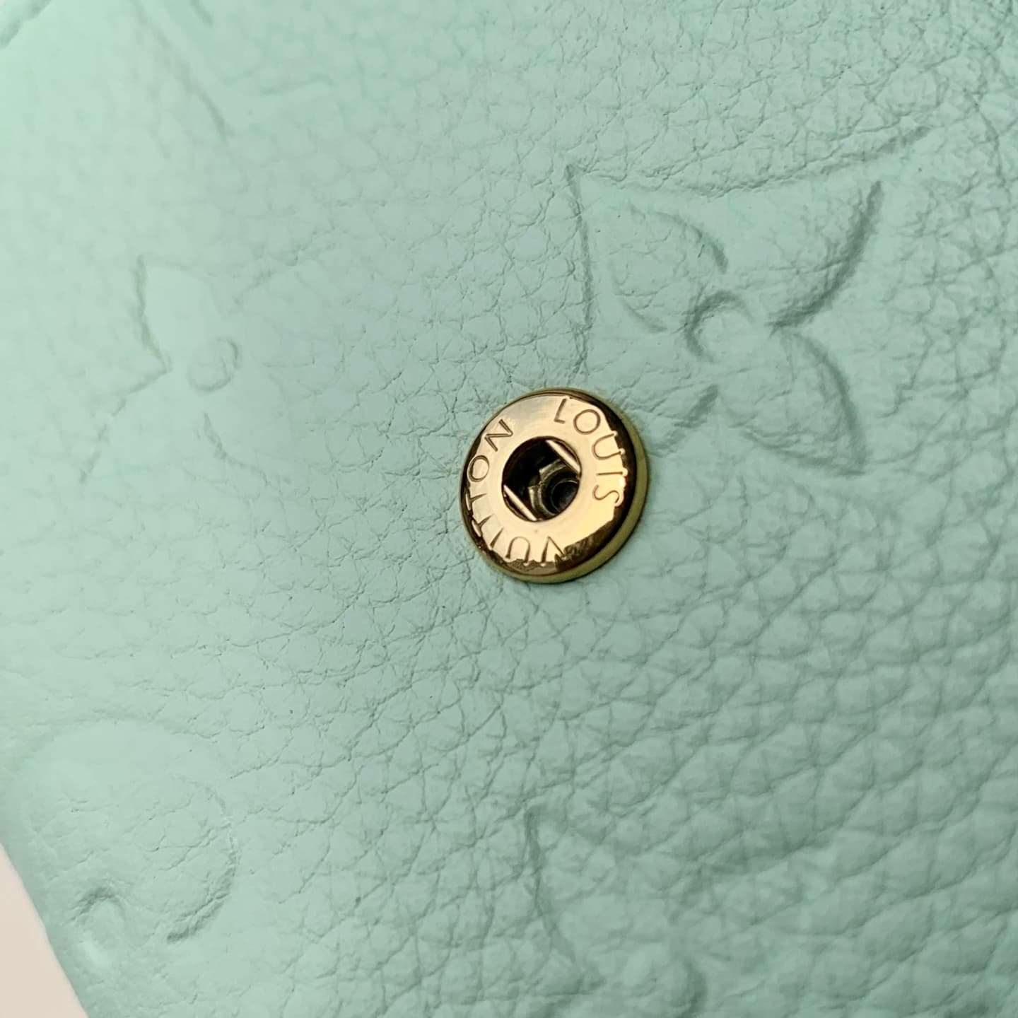 Louis Vuitton Rosalie Coin Purse Minty/Lily White Cowhide leather M29805 High