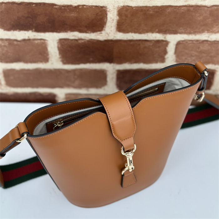 Gucci MINI BUCKET SHOULDER BAG Leather 782908 Brown-Light High