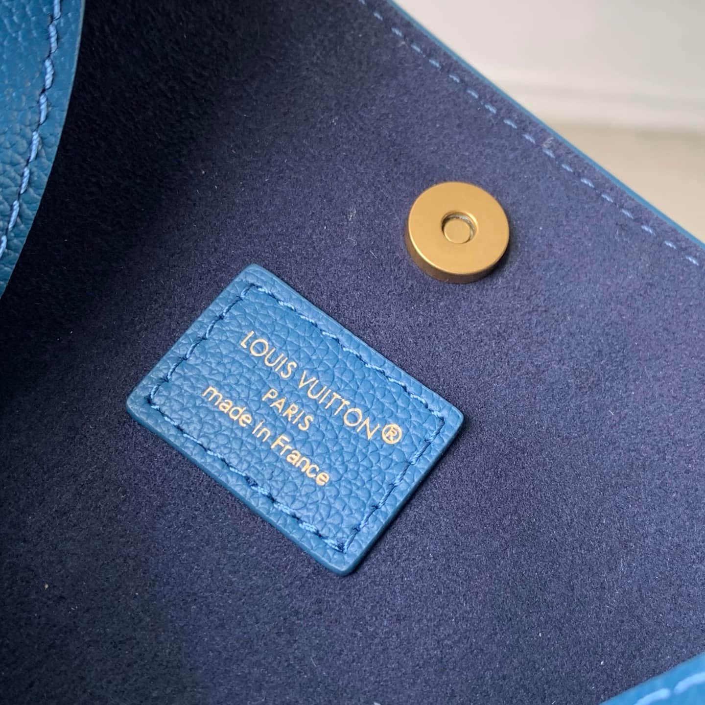 Louis Vuitton Lowkey All-in BB Blue Calfskin Leather M25543 High