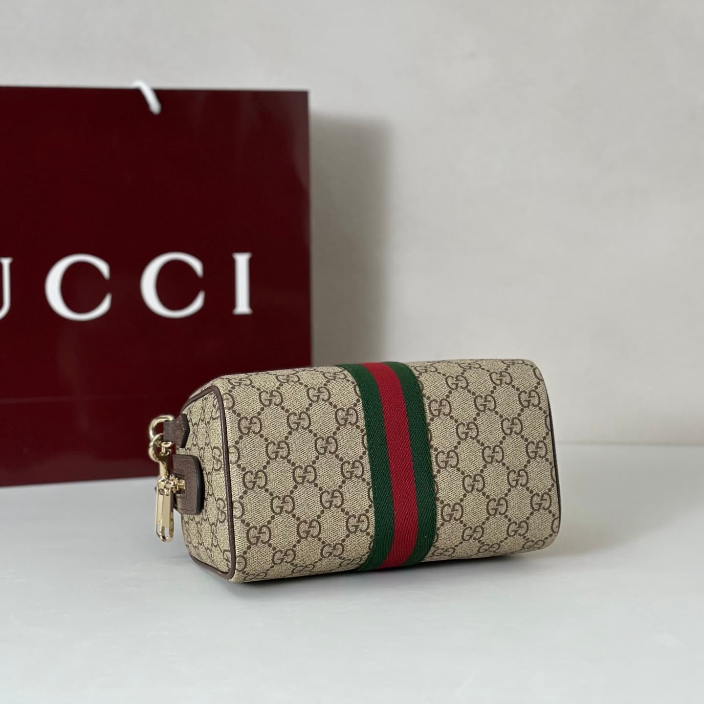 Gucci Ophidia small boston bag 841294 Beige High