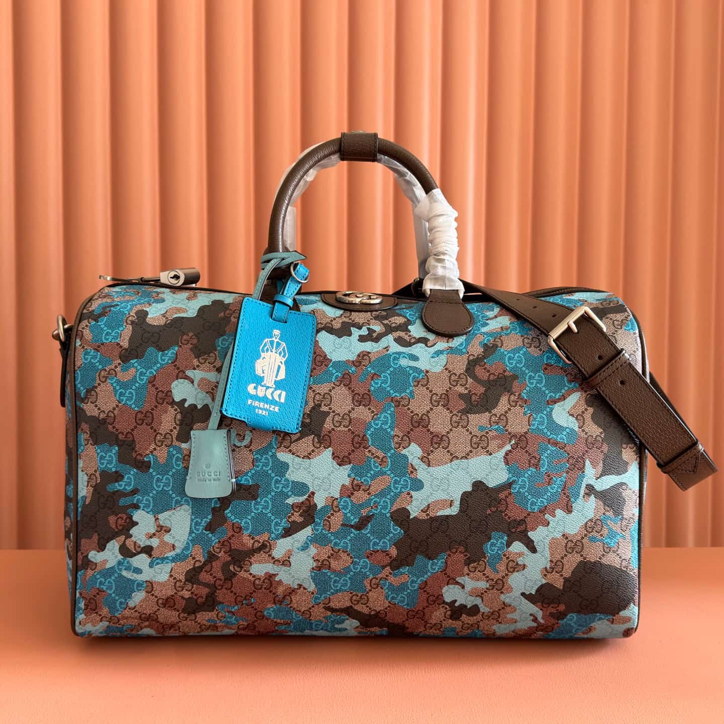 Gucci GG Camouflage Luggage duffle bags 834460 High