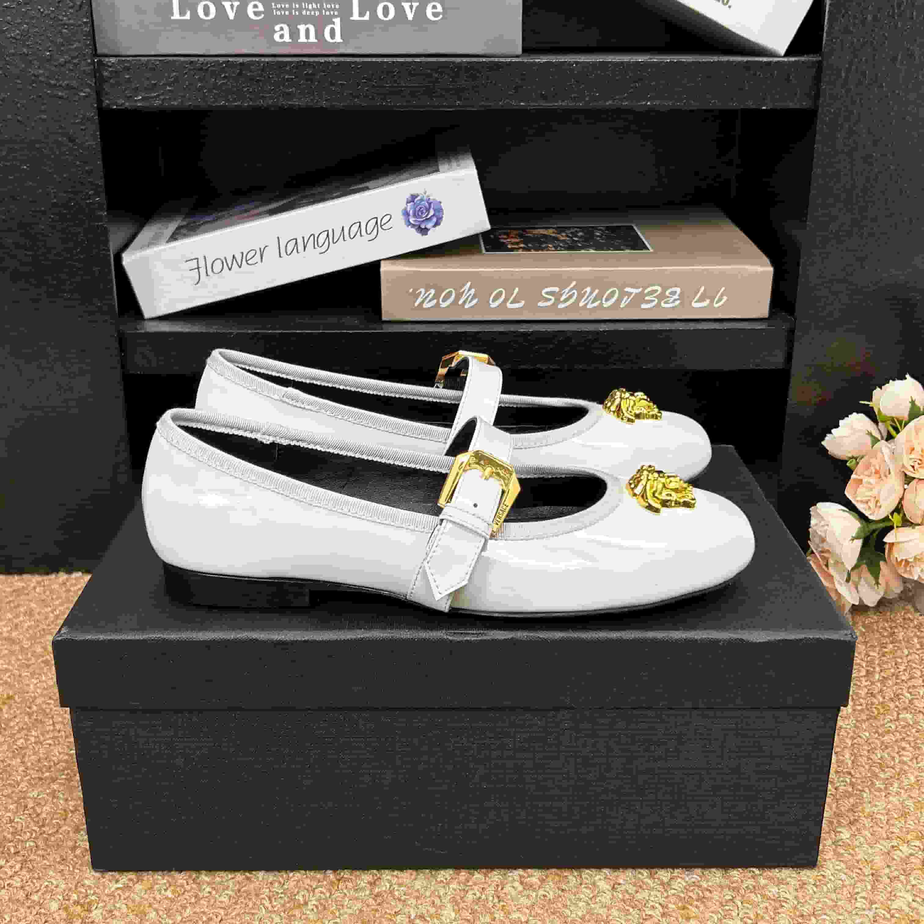 Versace La Medusa ballerina Flat Shoes Women