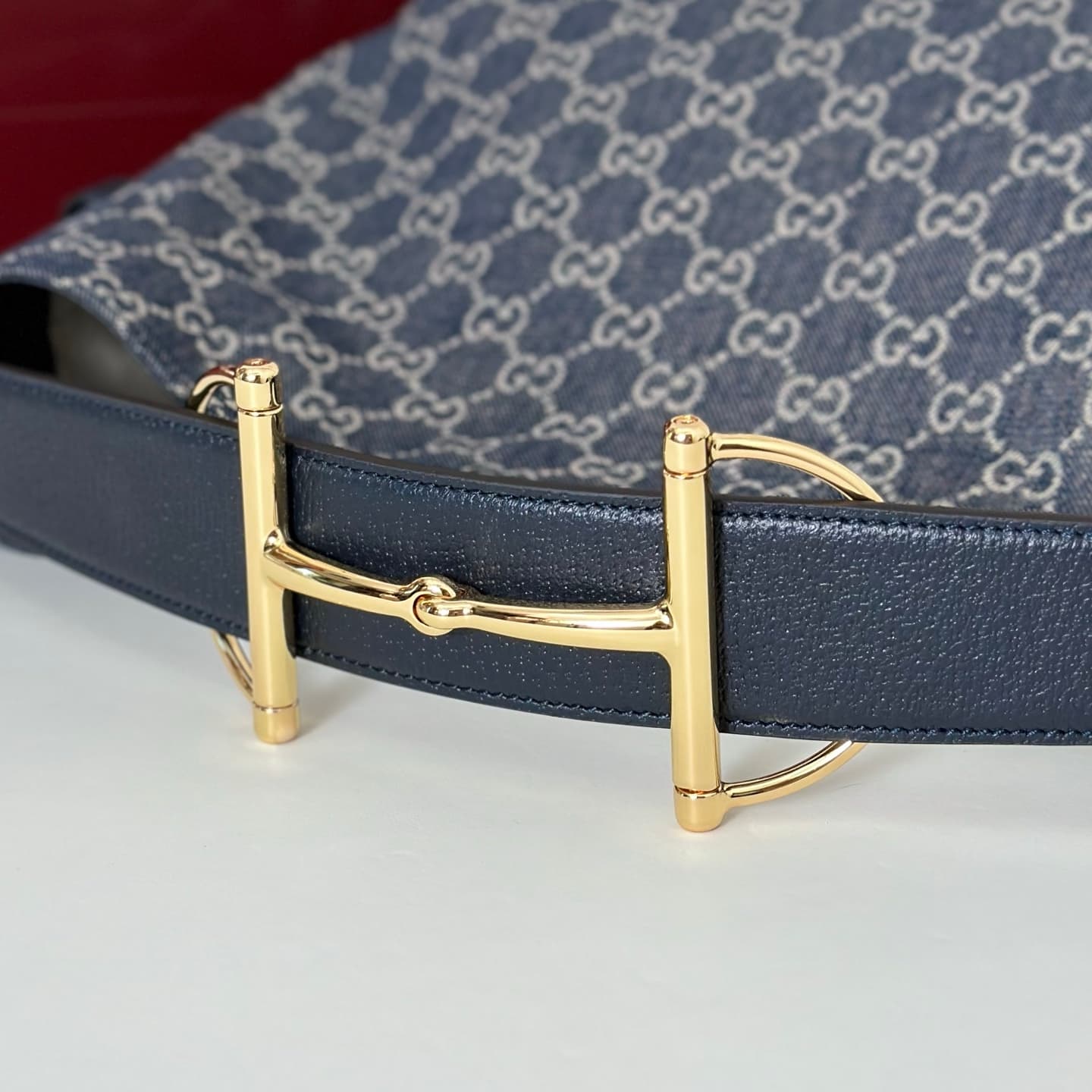 Gucci Beatrix medium tote bag 850926 Dark Blue GG canvas High