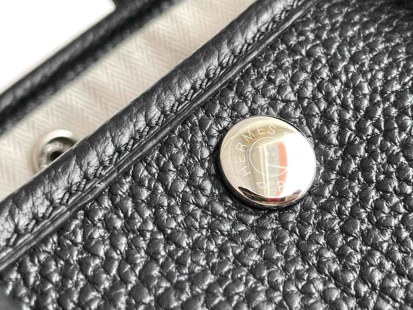 Hermes Garden Party 23 bag in Black Togo Leather WAX High