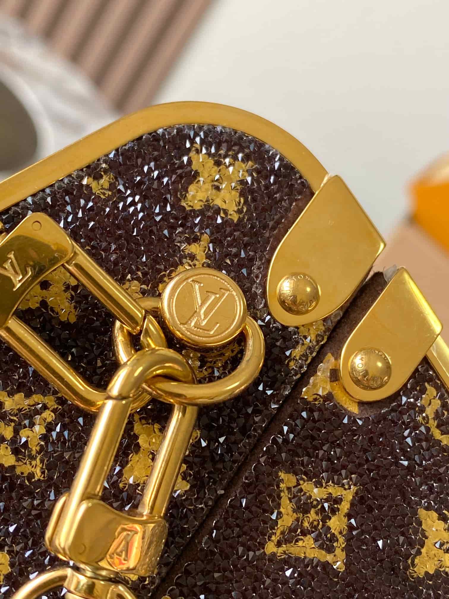 Louis Vuitton Treasure Box Crystals on textile Cowhide-leather and metallic trim M83089 TOP