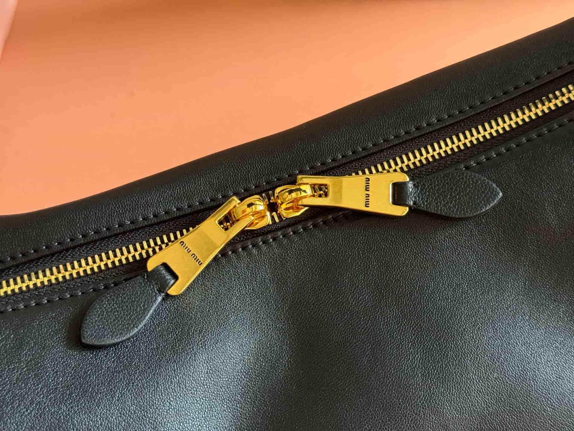 Miu Miu Spirit nappa leather bag Black 5BC217 High