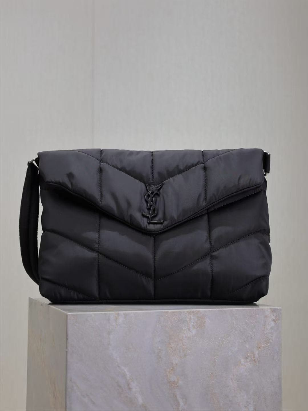 Saint Laurent Puffer Shoulder Bag in Nappa Leather High