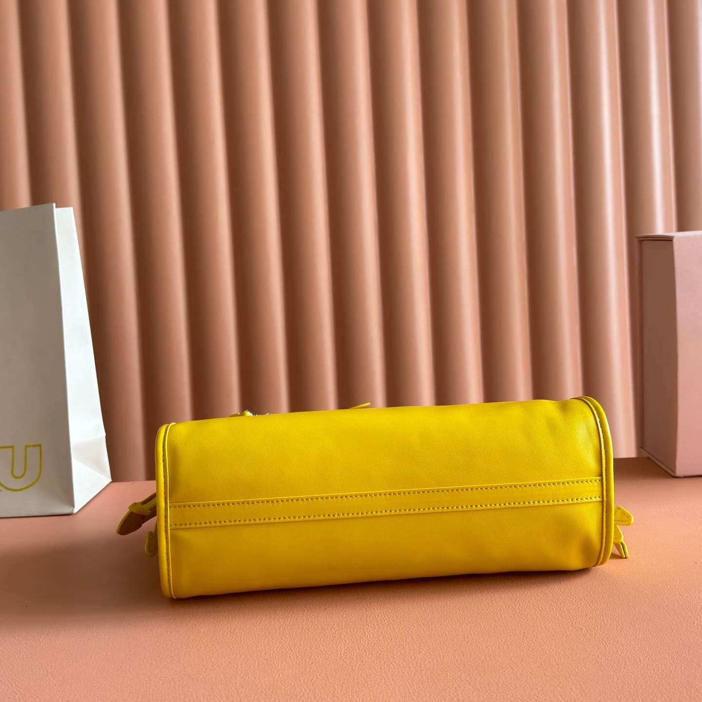 Miu Miu Arcadie bag Smooth Leather 5BA332 Yellow TOP