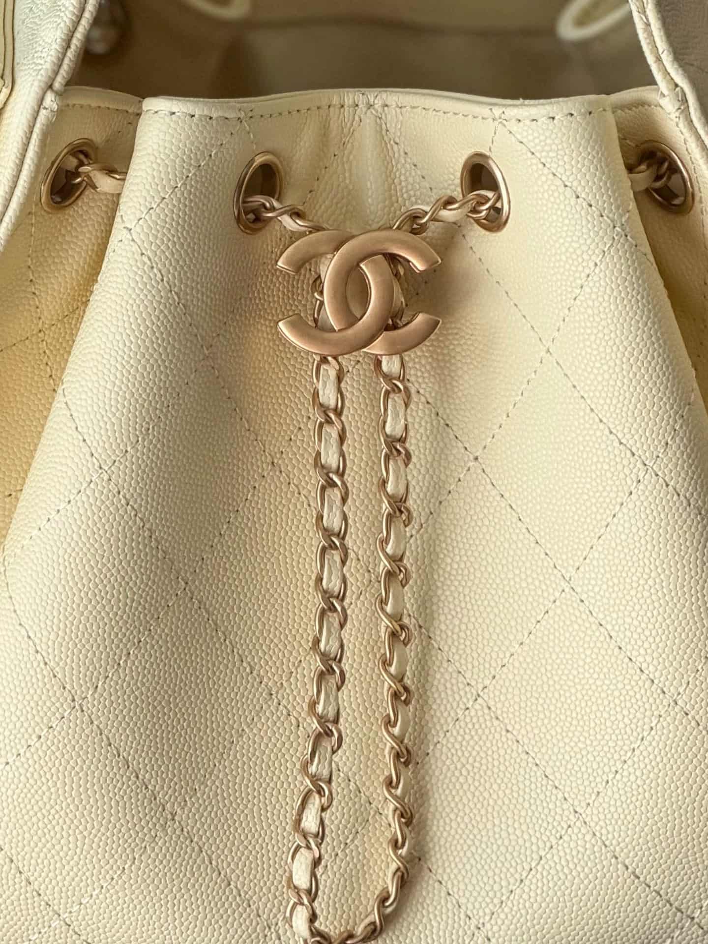 Chanel 25 Small Hobo handbag AS5293 Grained Calfskin& Gold-Tone Metal Light Yellow A